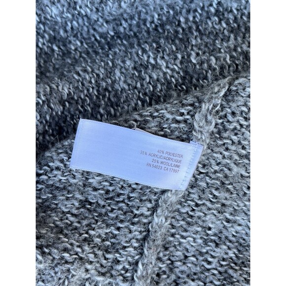 Old Navy Women's V-Neck Cardigan XL Gray Button Up Short Sleeve Chunky Sweater - Picture 7 of 7